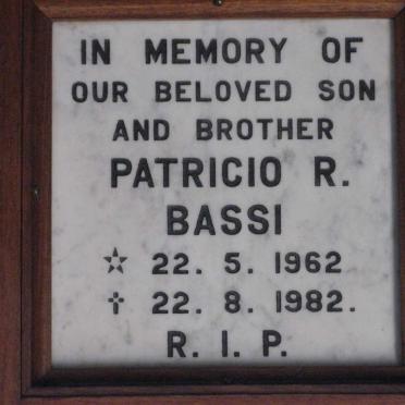 BASSI Patricio R. 1962-1982
