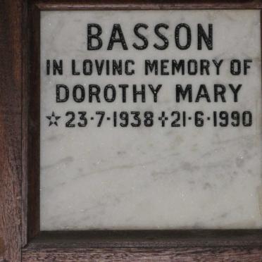 BASSON Dorothy Mary 1938-1990