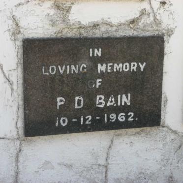 BAIN P.D. -1962