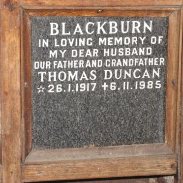 BLACKBURN Thomas Duncan 1917-1985