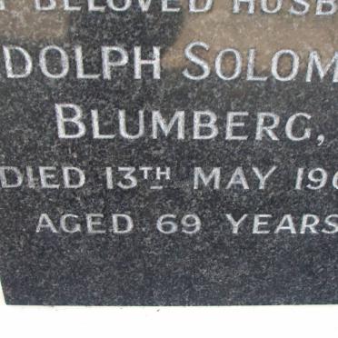 BLUMBERG Adolph Solomon -1961