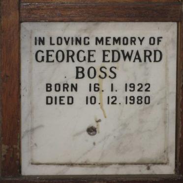 BOSS George Edward 1922-1980