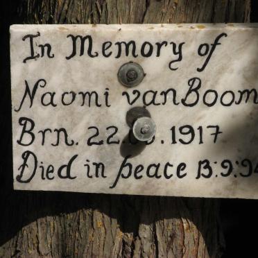 BOOM Naomi, van 1917-1994