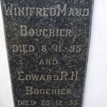BOUCHIER Edward R.H. -1955 &amp; Winifred Maud -1955