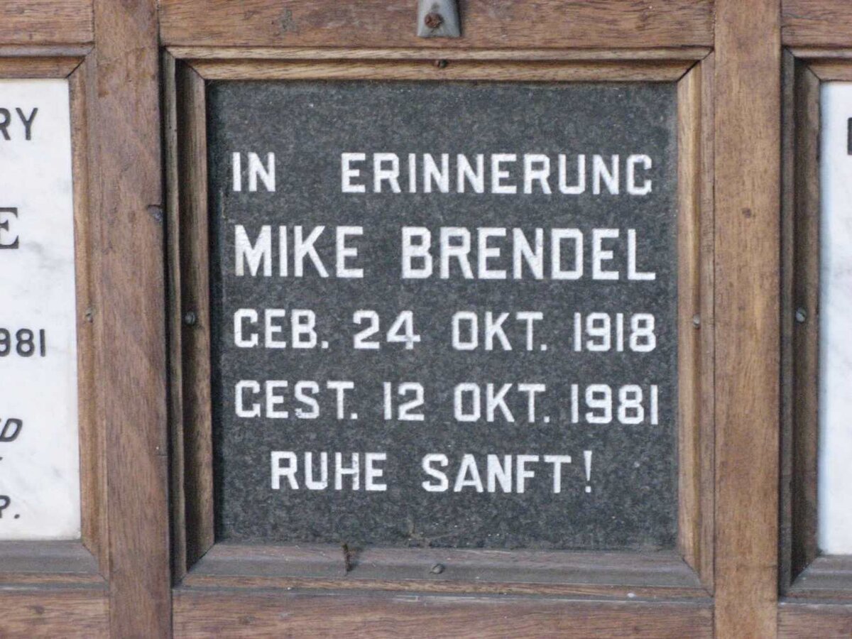 BRENDEL Mike 1918-1981
