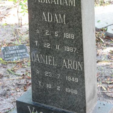 BREDA Abraham Adam, van 1918-1987 :: VAN BREDA Daniel Aron 1949-1988