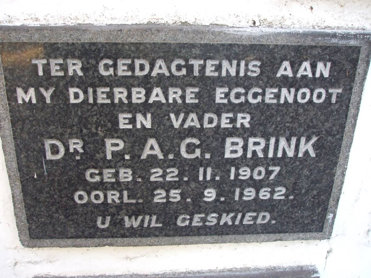 BRINK P.A.G. 1907-1962