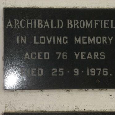 BROMFIELD Archibald -1976