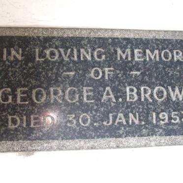 BROWN George A. -1953