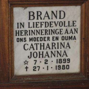 BRAND Catharina Johanna 1899-1980