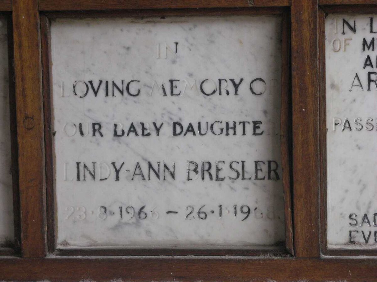 BRESLER Lindy-Ann 1966-1968