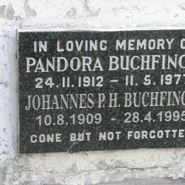 BUCHFINCK Johannes P.H. 1909-1995 &amp; Pandora 1912-1977