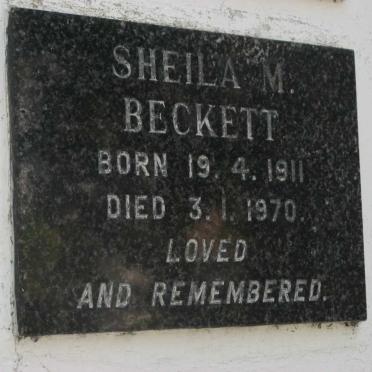 BECKETT Sheila M. 1911-1970
