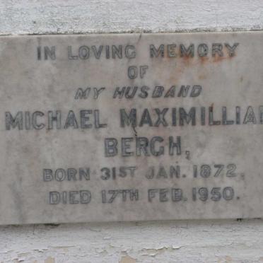 BERGH Michael Maximillian 1872-1950
