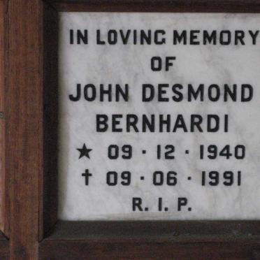 BERNHARDI John Desmond 1940-1991
