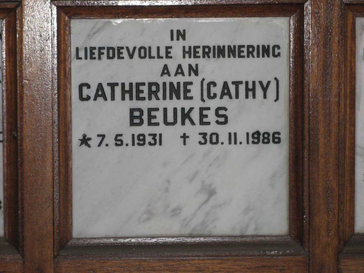 BEUKES Catherine 1931-1986