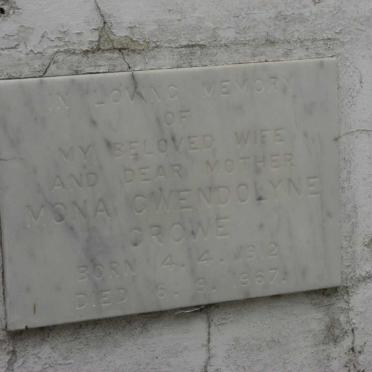 CROWE Mona Gwendolyne 1912-1967