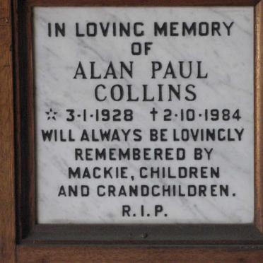 COLLINS Alan Paul 1928-1984