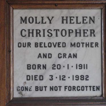 CHRISTOPHER Molly Helen 1911-1982