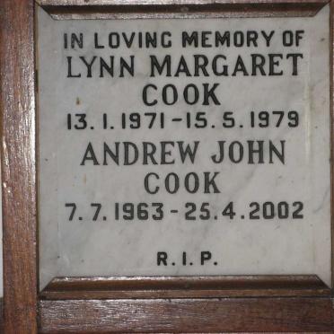 COOK Andrew John 1963-2002 :: COOK Lynn Margaret 1971-1979