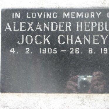 CHANEY Alexander Hepburn Jock 1905-1975
