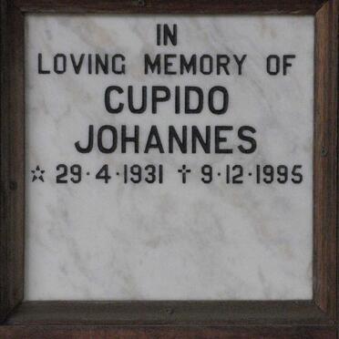 CUPIDO Johannes 1931-1995