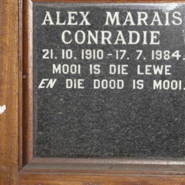 CONRADIE Alex Marais 1910-1984