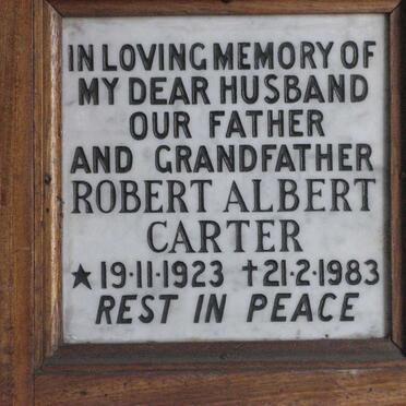 CARTER Robert Albert 1923-1983