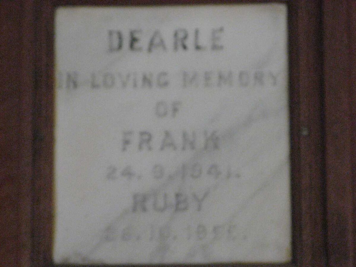 DEARLE Frank -1941 &amp; Ruby -19??