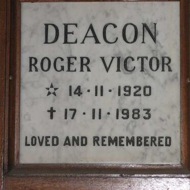 DEACON Roger Victor 1920-1983