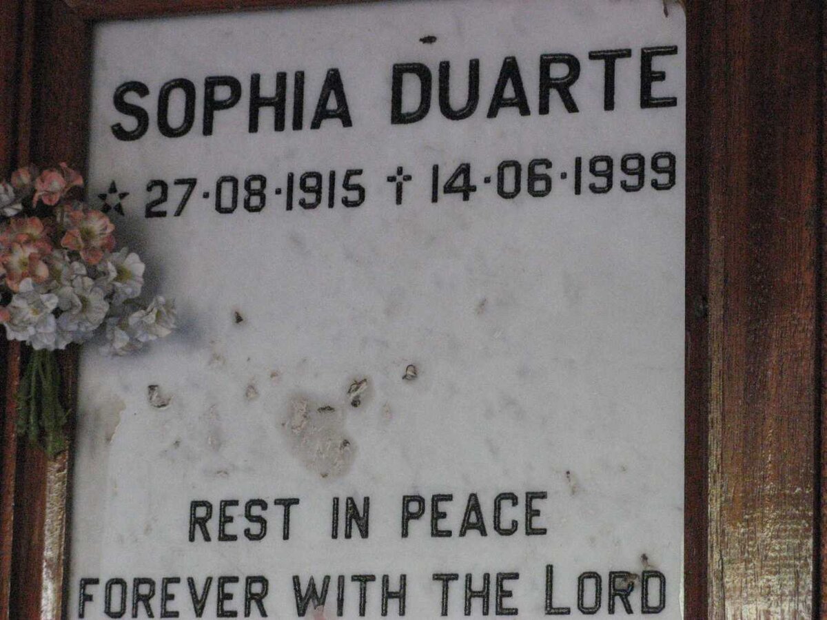 DUARTE Sophia 1915-1999