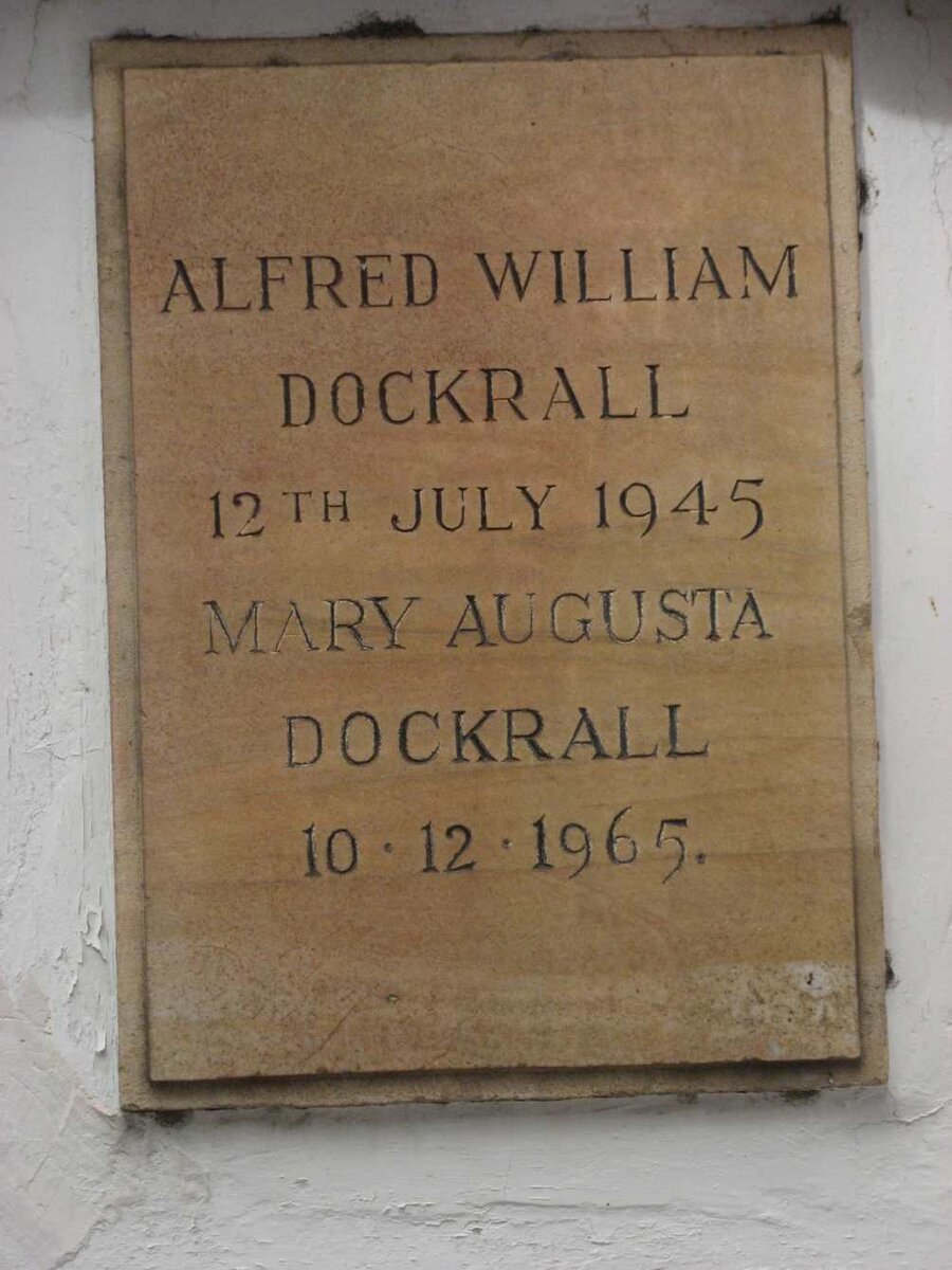 DOCKRALL Alfred William -1945 &amp; Mary Augusta -1965