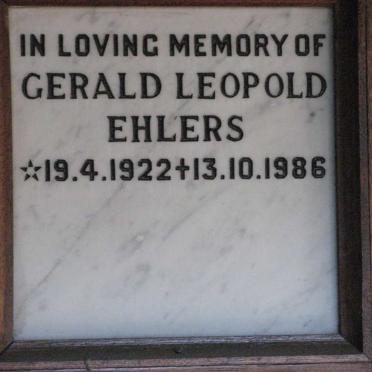 EHLERS Gerald Leopold 1922-1986