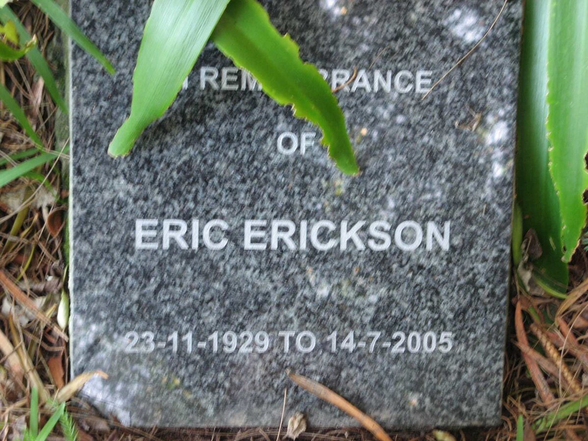 ERICKSON Eric 1929-2005
