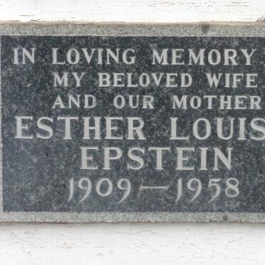 EPSTEIN Esther Louise 1909-1958