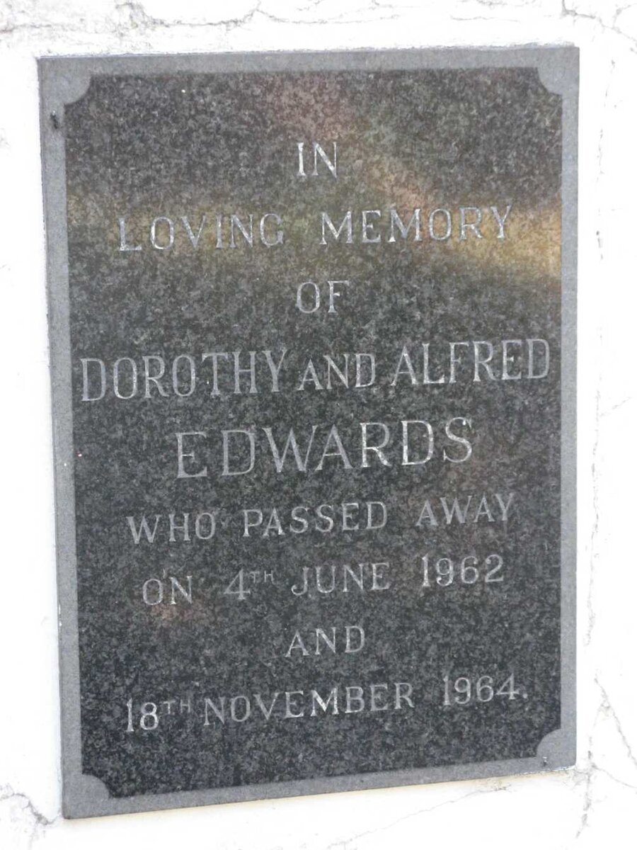 EDWARDS Alfred -1964 &amp; Dorothy -1962