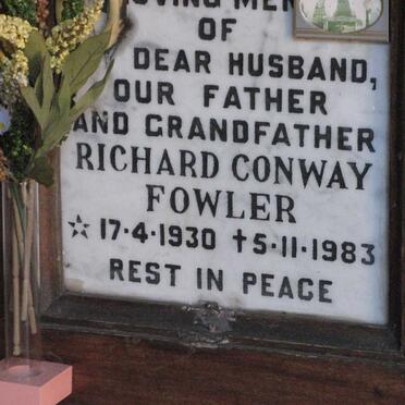 FOWLER Richard Conway 1930-1983