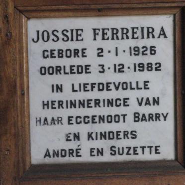FERREIRA Jossie 1926-1982