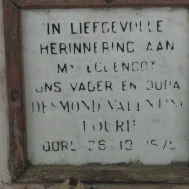 FOURIE Desmond Valentine -1975