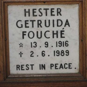 FOUCHE Hester Gertruida 1916-1989