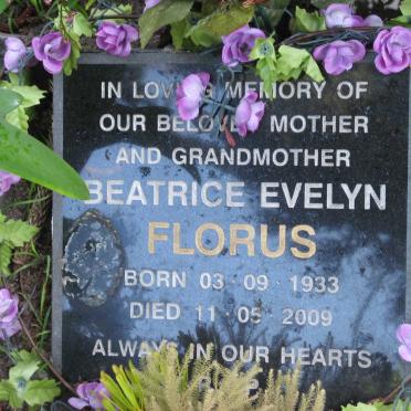 FLORUS Beatrice Evelyn 1933-2009