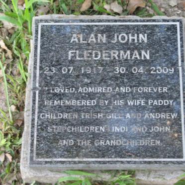 FLEDERMAN Alan John 1917-2009