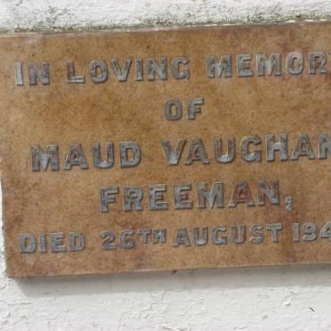 FREEMAN Maud Vaughan -1945