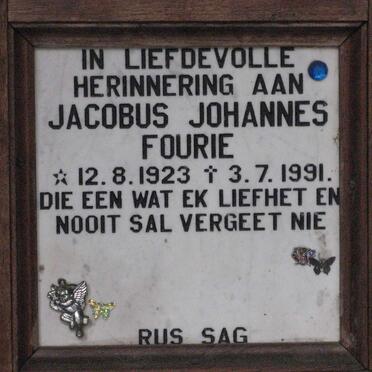 FOURIE Jacobus Johannes 1923-1991