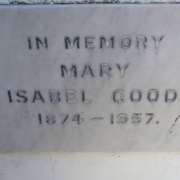 GOOD Mary Isabel 1874-1957