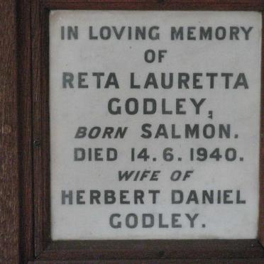 GODLEY Reta Lauretta nee SALMON -1940