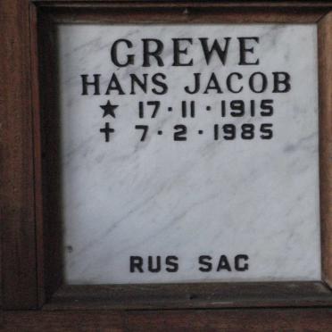 GREWE Hans Jacob 1915-1985