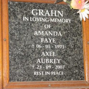 GRAHN Axel Aubrey -2007 &amp; Amanda Faye -1973