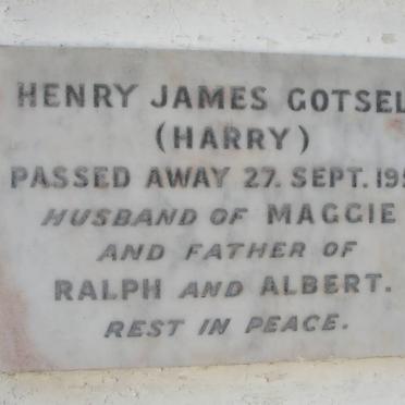 GOTSELL Henry James -1952