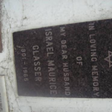 GLASSER Israel Maurice 1901-1965